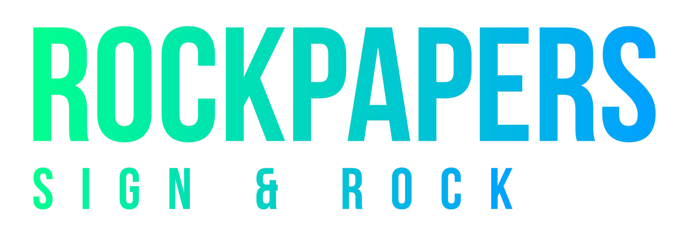Rockpapers - Sign & Rock